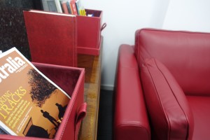 couches in waiting room at soni dental